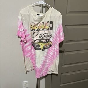 Forever 21  Graphic Tee - Pink and Cream